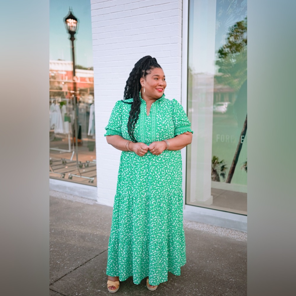 Jade Ivory Peasant Dress - Picture 8 of 8